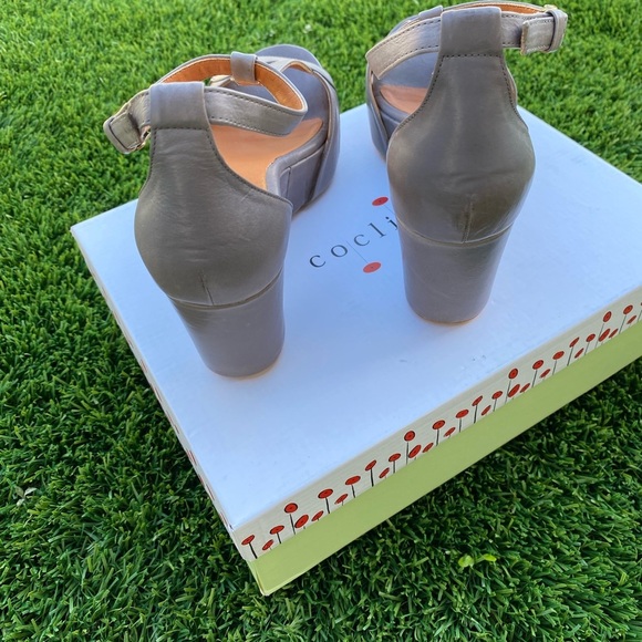 Coclico Women's Wedge Sandals available in Gray and Black size 7 - Picture 5 of 11